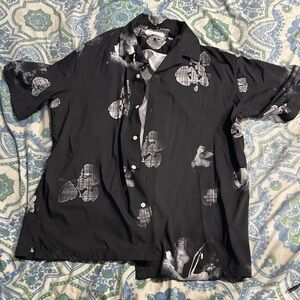 Zara Black and White Patterned Shirt